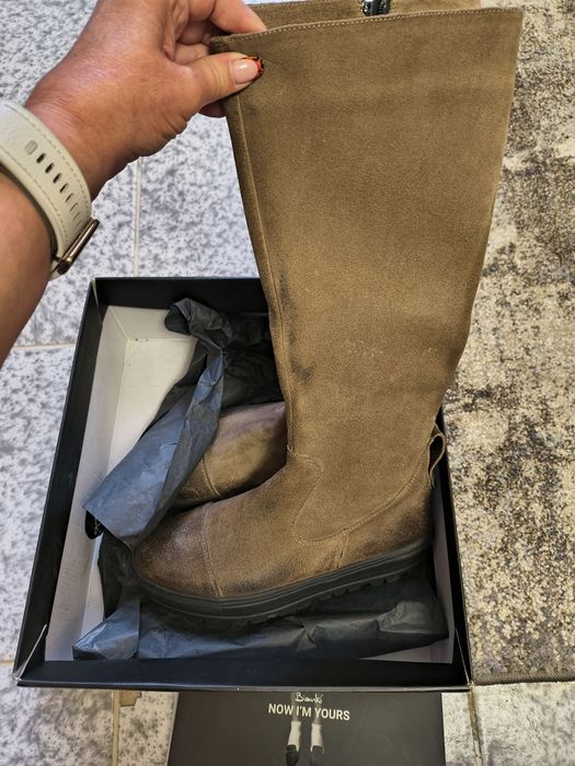 Ботуши  Bianki естествен велур