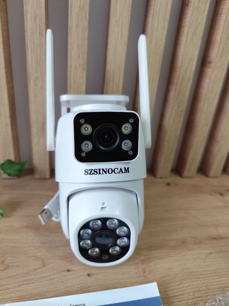 NOUA Camera supraveghere dubla WiFi FullHD cablu 3m