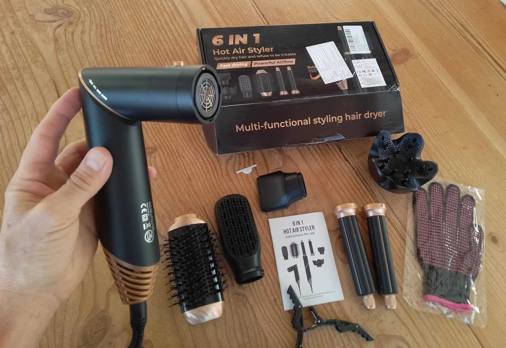 Комплект за стилизиране на коса Brenth Air Wrap 6 в 1