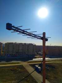 Antina ustanovka Uzdigital tv i Sputnik anten