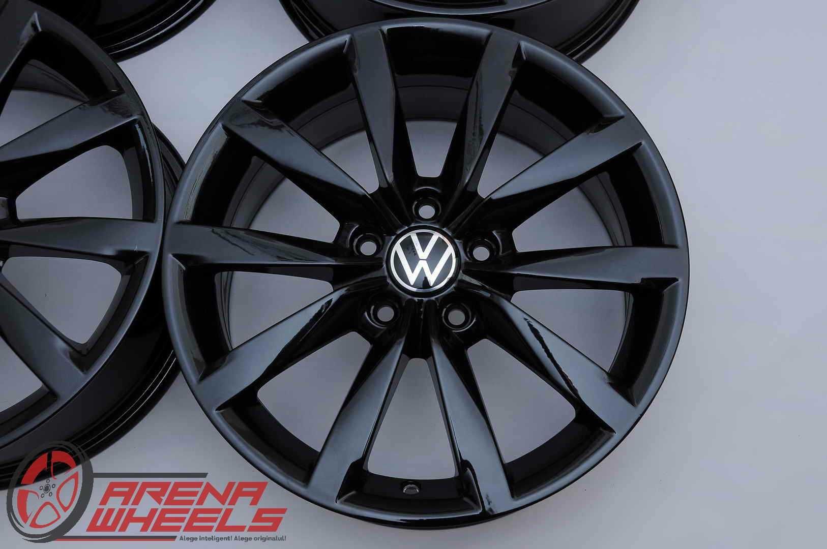 Jante Noi 17 inch Originale VW Golf 7 R17 Dijon Negru