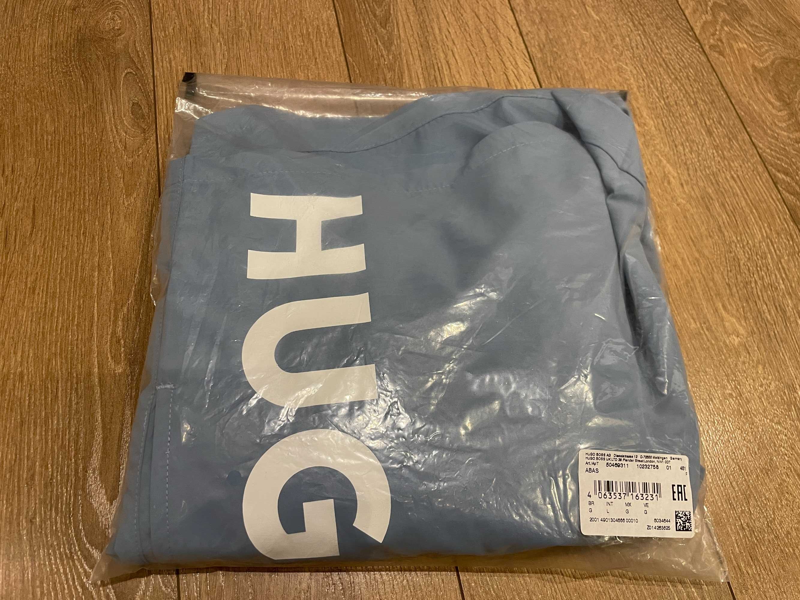 HUGO BOSS, Оригинални Плувни шорти, син, Regular Fit, размер: L