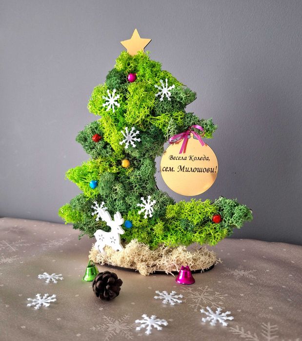 Коледни елхички със скандинавски мъх
