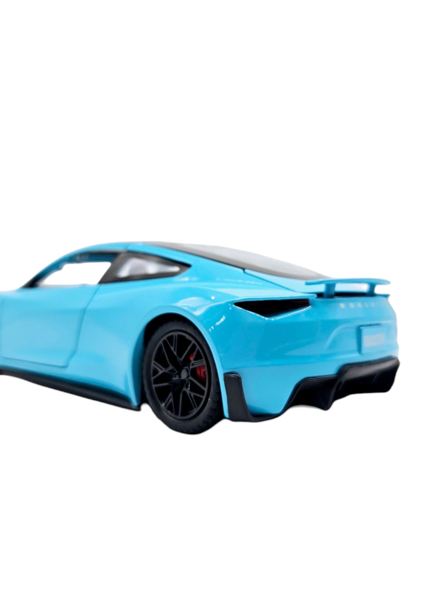 Masina metalica Tesla Roadster,Sunete si lumini,Usi mobile,Blue, 20cm,