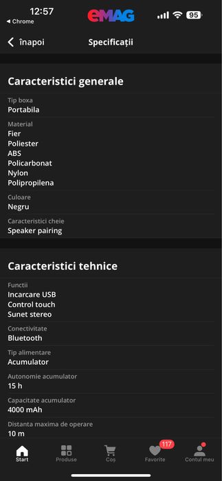 Vand doua boxe Polaroid P4 (Galben) in garantie aproape doi ani.