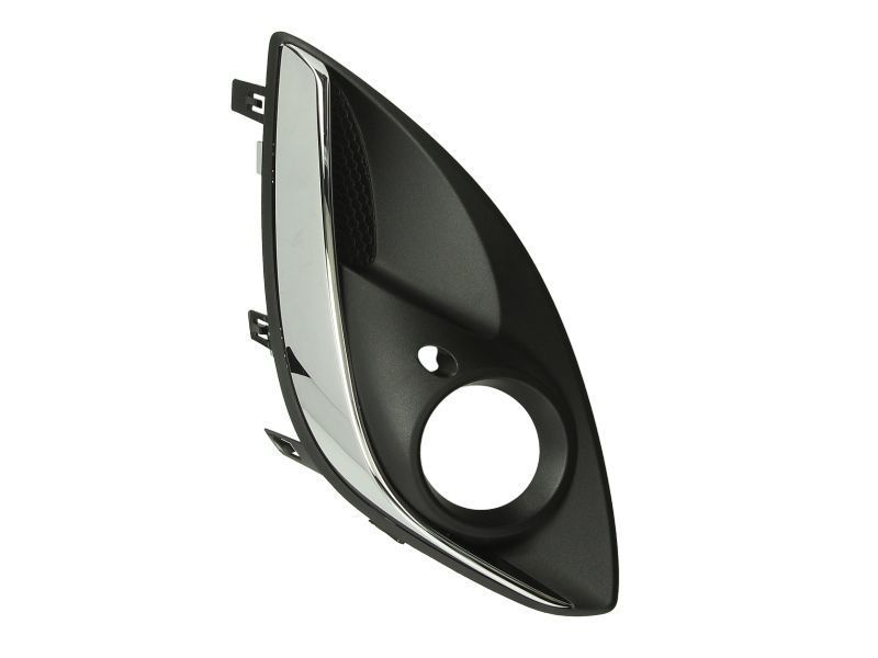 Grila bara fata Opel Corsa D, 01.2011-12.2014, Dreapta, 1400867, 55B1274J cu locas pentru proiectoare, insertie crom