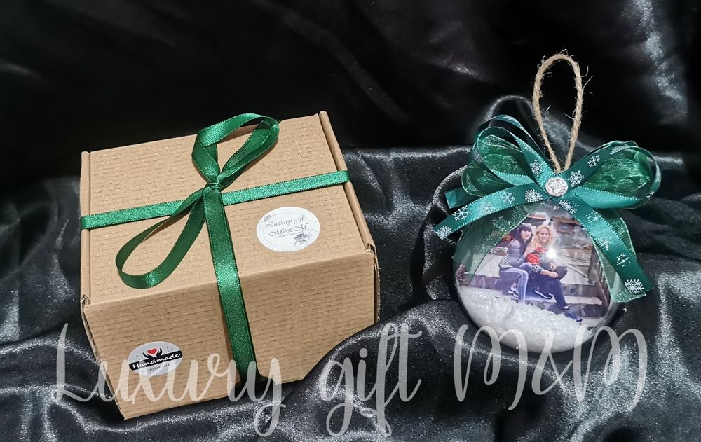 Промо цена - Коледна топка със снимка