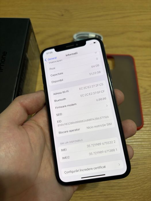 iPhone XS 64GB FullBox și huse cadou - PREȚ FIX!!!