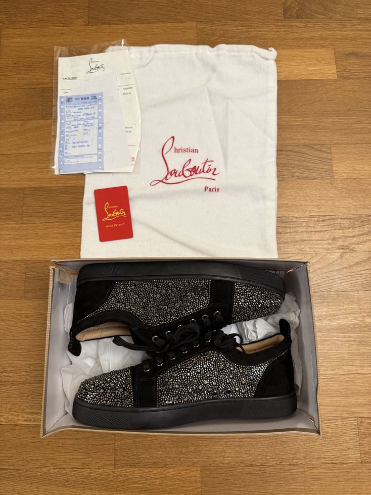 Louboutin Strass Black Veau