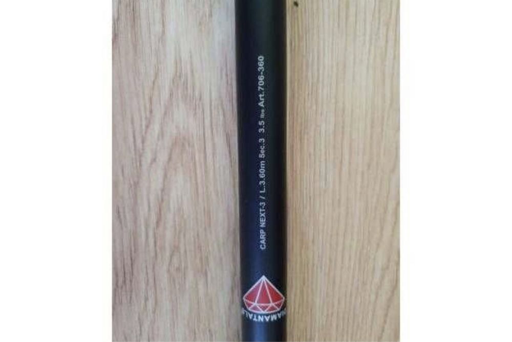 Set 4 Lansete Diamant Alb Next Carp, lungime 3,60 m, 3.5 Lbs, Carbon 8