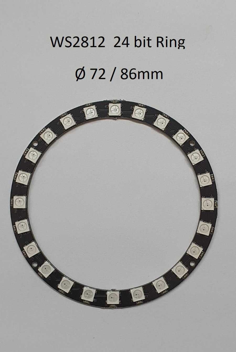 WS2812 Led strip, 8bit, Ring: 8,16,24,32 bit, matrix: 8x8, 8x32, 16x16