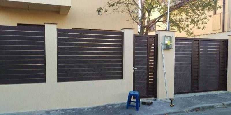 Garduri din sipca metalica, panou tip jaluzele, tabla, plasa si BCA