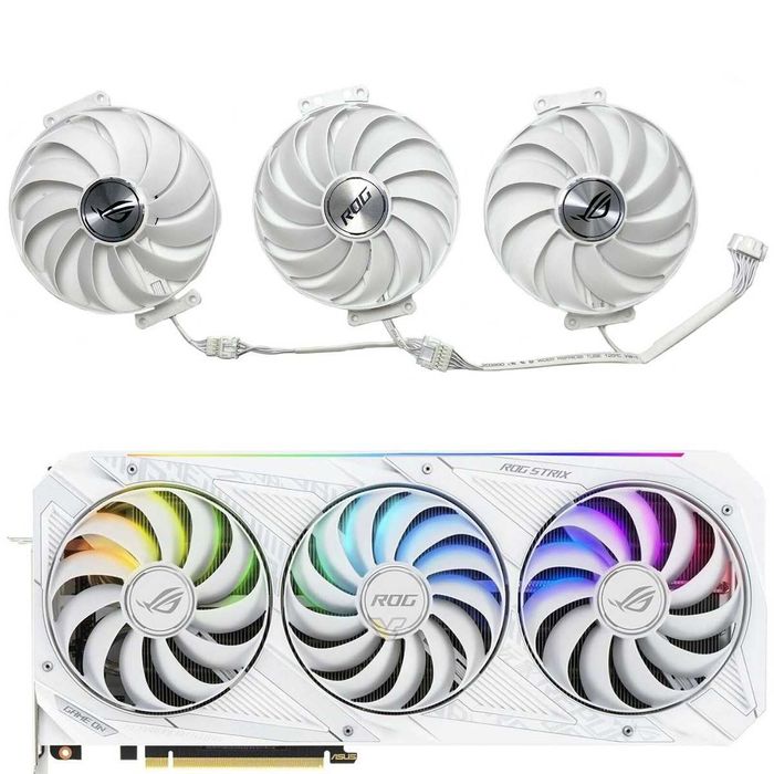 Вентилатор за видео карта ASUS ROG Strix White OC RTX 3070, 3080, 3090