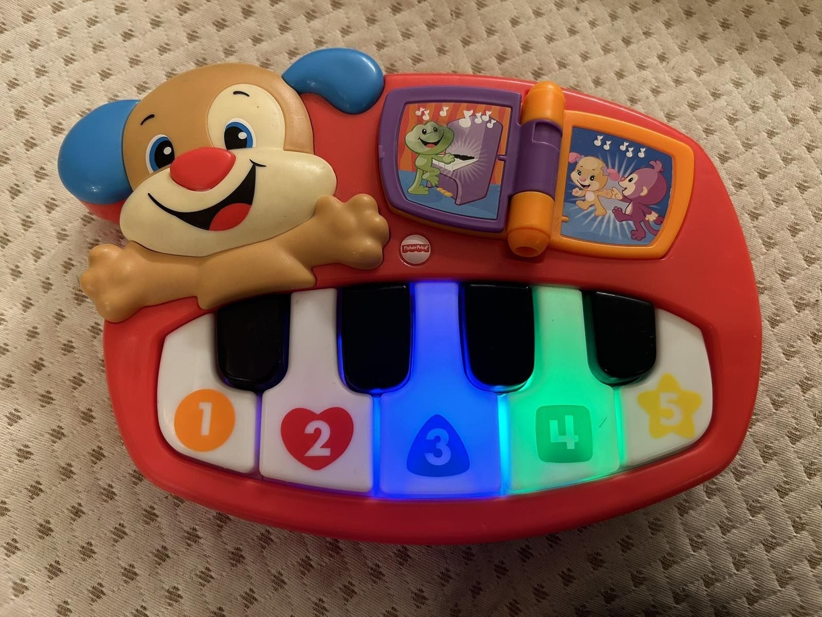 Музикално образователно пиано Fisher Price с кученце