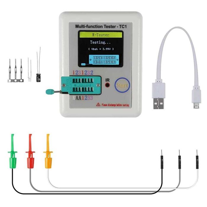 ESR metru TC-1 inductante,rezistente,capacitati,tranzistori,infrarosu