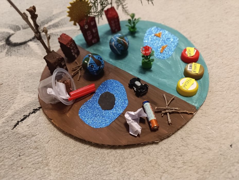 Поделки экология .