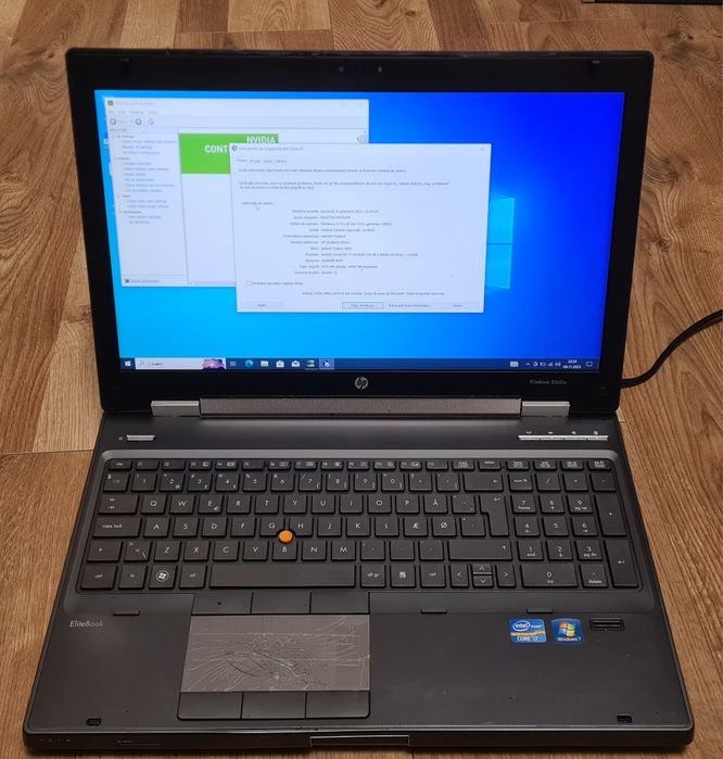 HP Elitebook 8560w i7 2630QM, 16 GB RAM, ssd 128 GB