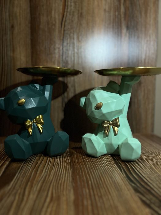 Премиальные декоративные мишки — комплект 3 шт