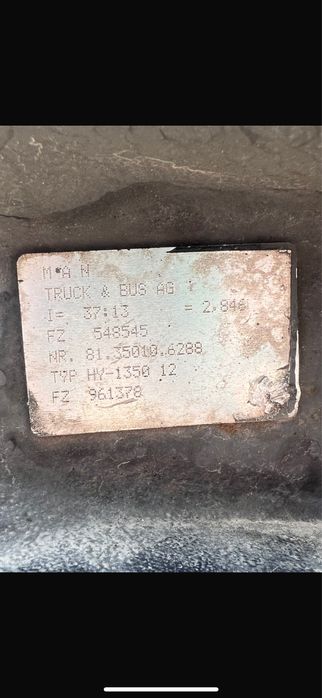 Diferential man tgx euro 6