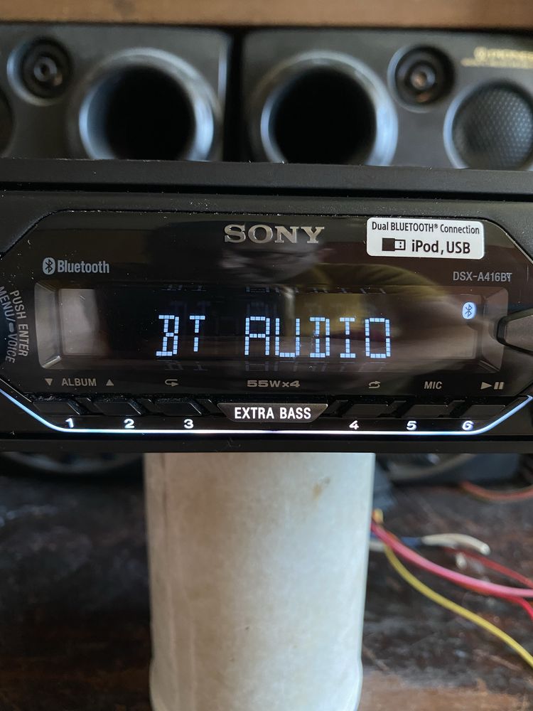 SONY DSX-A416BT - 4X55W - BLUETOOTH, USB, Радио плеър за кола сд cd