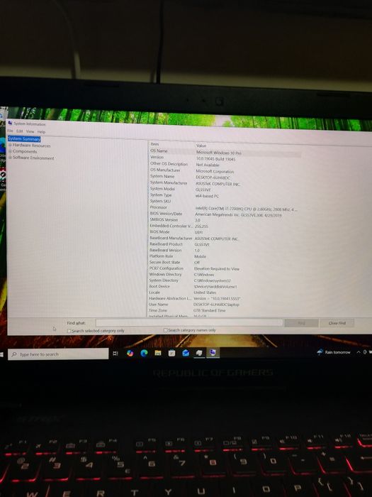 Laptop gaming Asus ROG GL553V