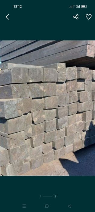 Шпала,Брусья деревянные пропитанные для жд.пути.