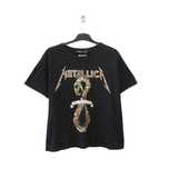 Bershka X Metallica оригинална дамска тениска с графика - М