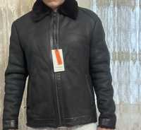 Зимняя коженая куртка Levinson