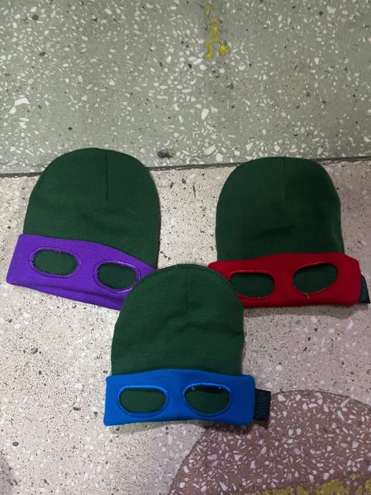шапки, в стиле черепашек нидзя