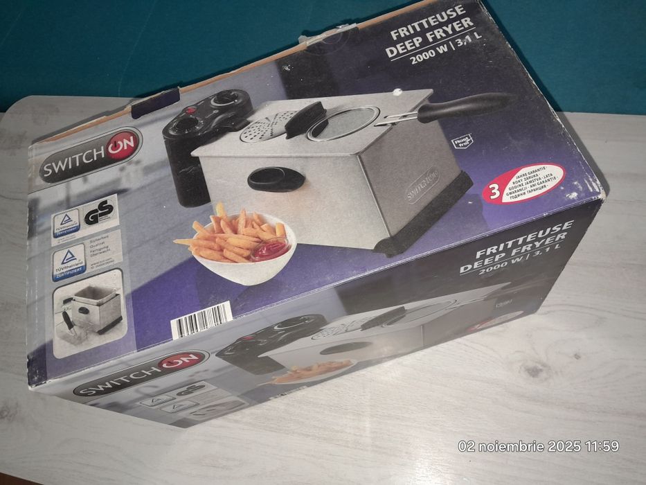 Friteoza cu ulei ideală pt. cartofi praǰiți