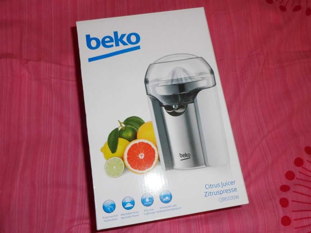 Storcator de fructe / citrice Beko 100 W, Inox Nou