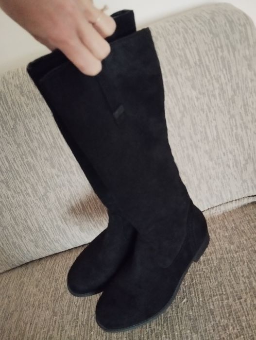 Cizme piele întoarsă eco 37