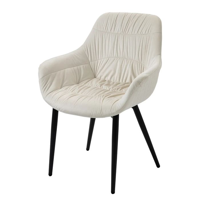 SS21! NOU Fotoliu dinning, cream, catifea