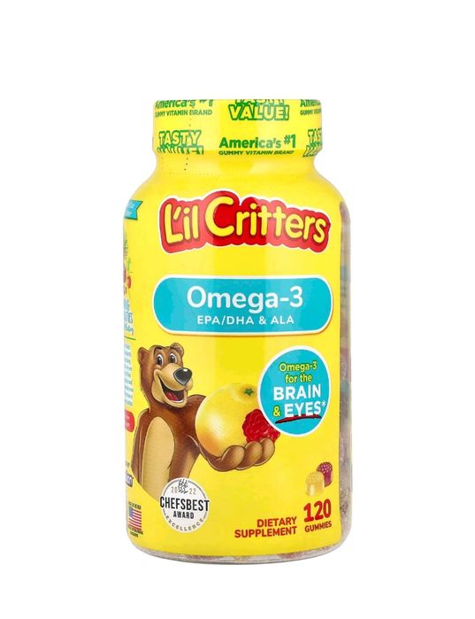 L'il Critters, Омега-3 для детей, 120 шт.