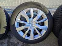 259 - 4бр. Стоманени джанти + тасове 16'' 4x108 с гуми 195/65R16 Opel