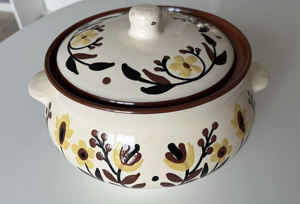 Керамический горшок для духовки, объем около 3 литра