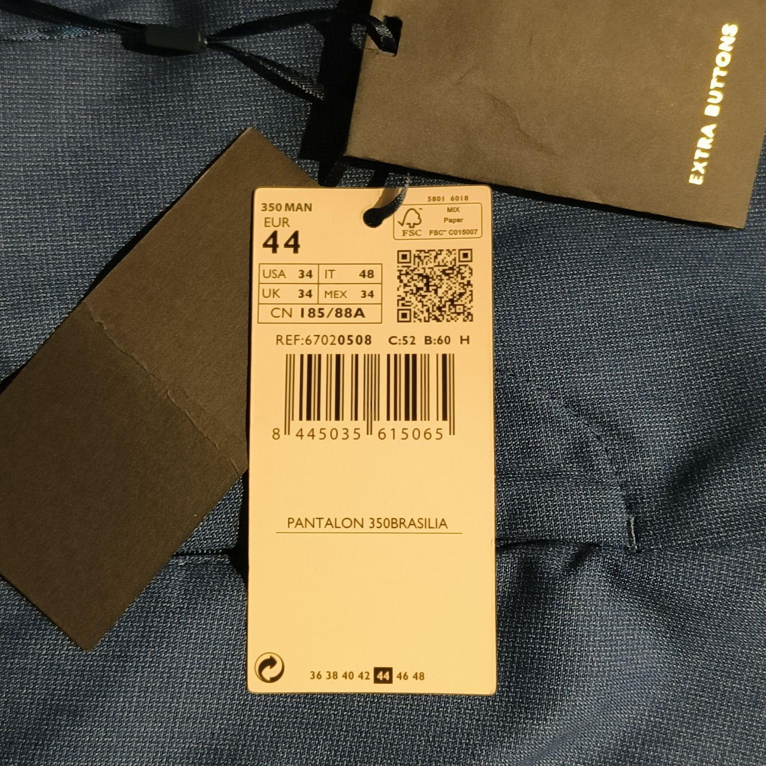 Pantaloni de ocazie Tailored Mango albastru