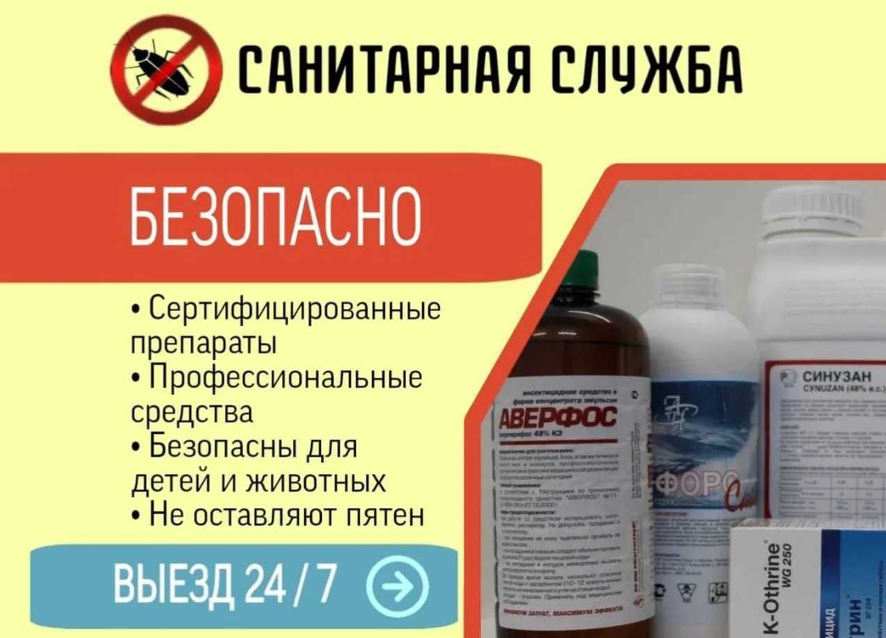 Дезинфекция от клопов Dezinfeksiya chivin pashsha kana ilon chayon ari