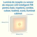 Lampă LED cu senzor mișcare - pentru baie, dulap, hol, scară