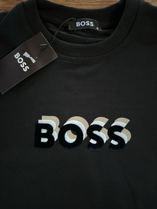 Мъжка,памучна,черна блуза Hugo BOSS
