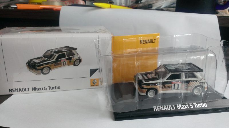 Macheta Renault Maxi 5 Turbo Rally 1986 - Norev 1/43 Raliu