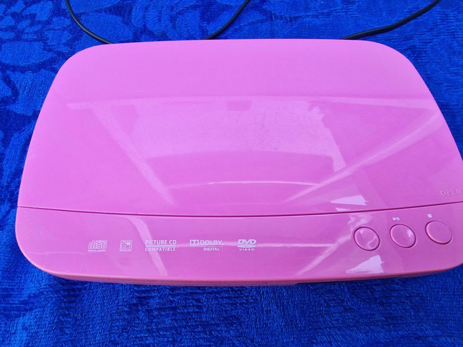 Pink DVD Player | Ar-Tech Model TVPDVDAW09 | SCART OUTPUT