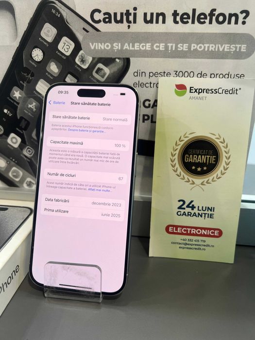 (Ag44 B6341) Iphone 15 Pro 128GB - Garantie 2 ani!