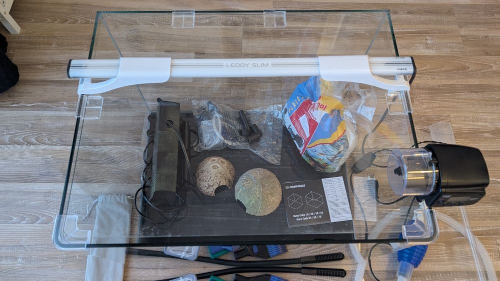 Acvariu complet aquascaping Dennerle nano tank 70L