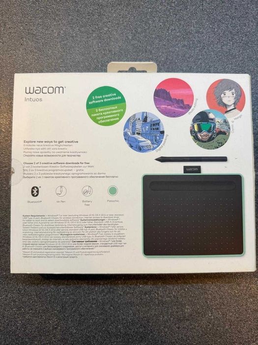 Tableta grafica Wacom Intuos S Bluetooth (Pistachio)