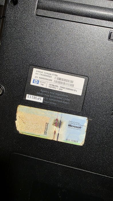 Лаптоп HP Compaq 6735s за части