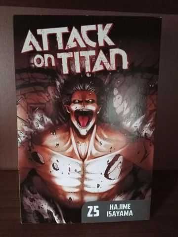 Attack on titan manga Volume 23,25,29,32,34