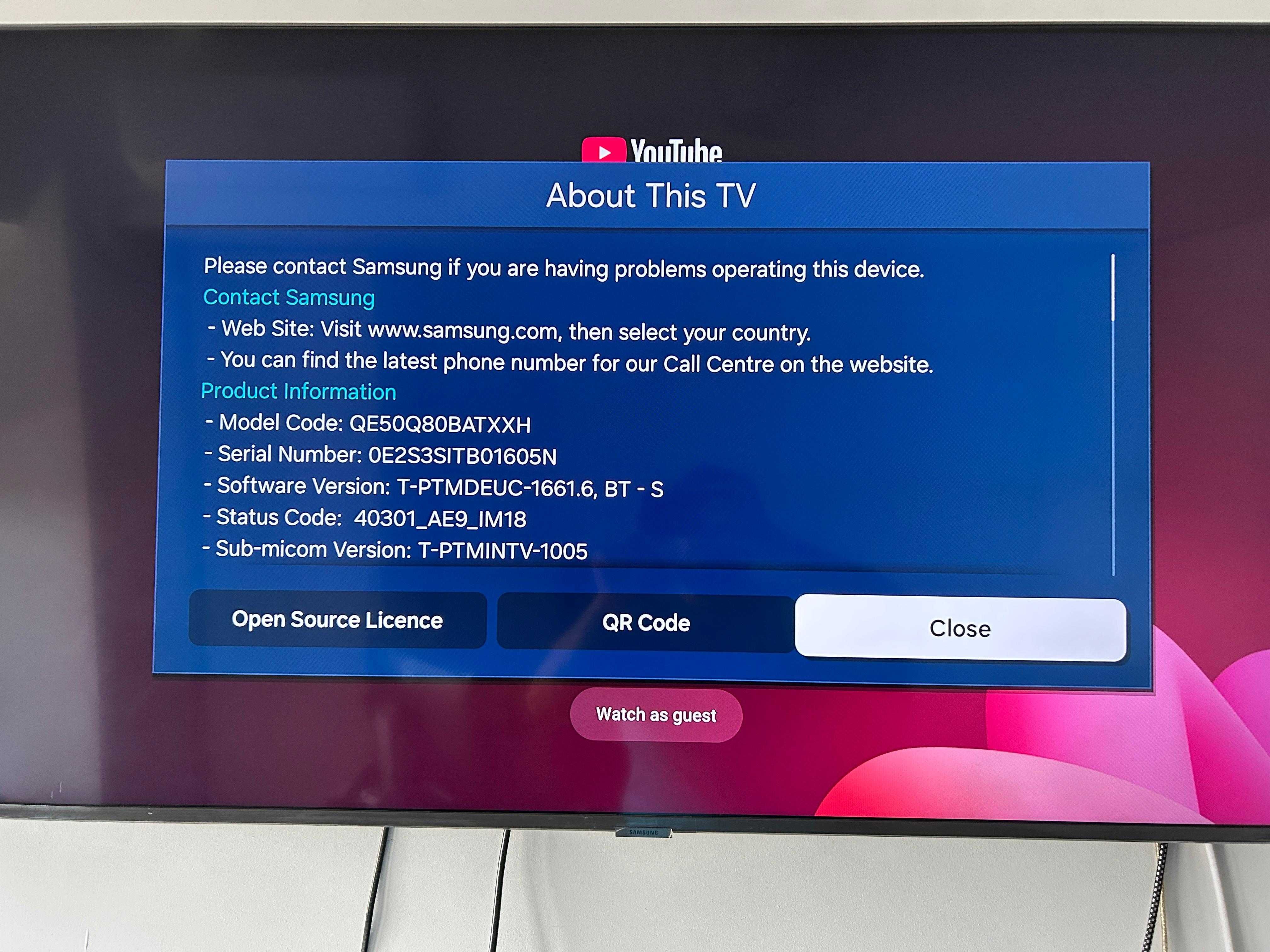 TV Samsung Qled 4k 125cm