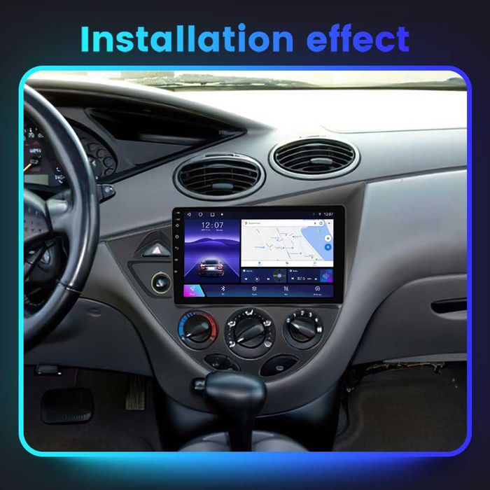Navigatie Android 14 Ford Focus Fiesta 1998-2004 Waze CarPlay + CAMERA