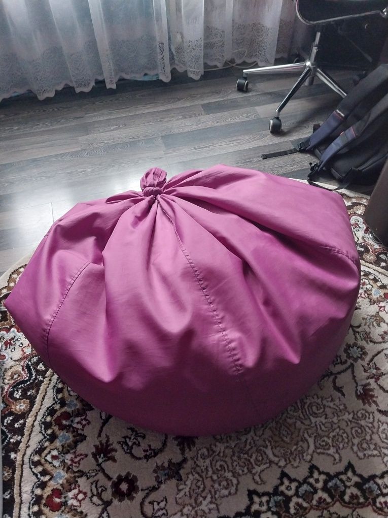 Пуфик-кресло фиолетовый